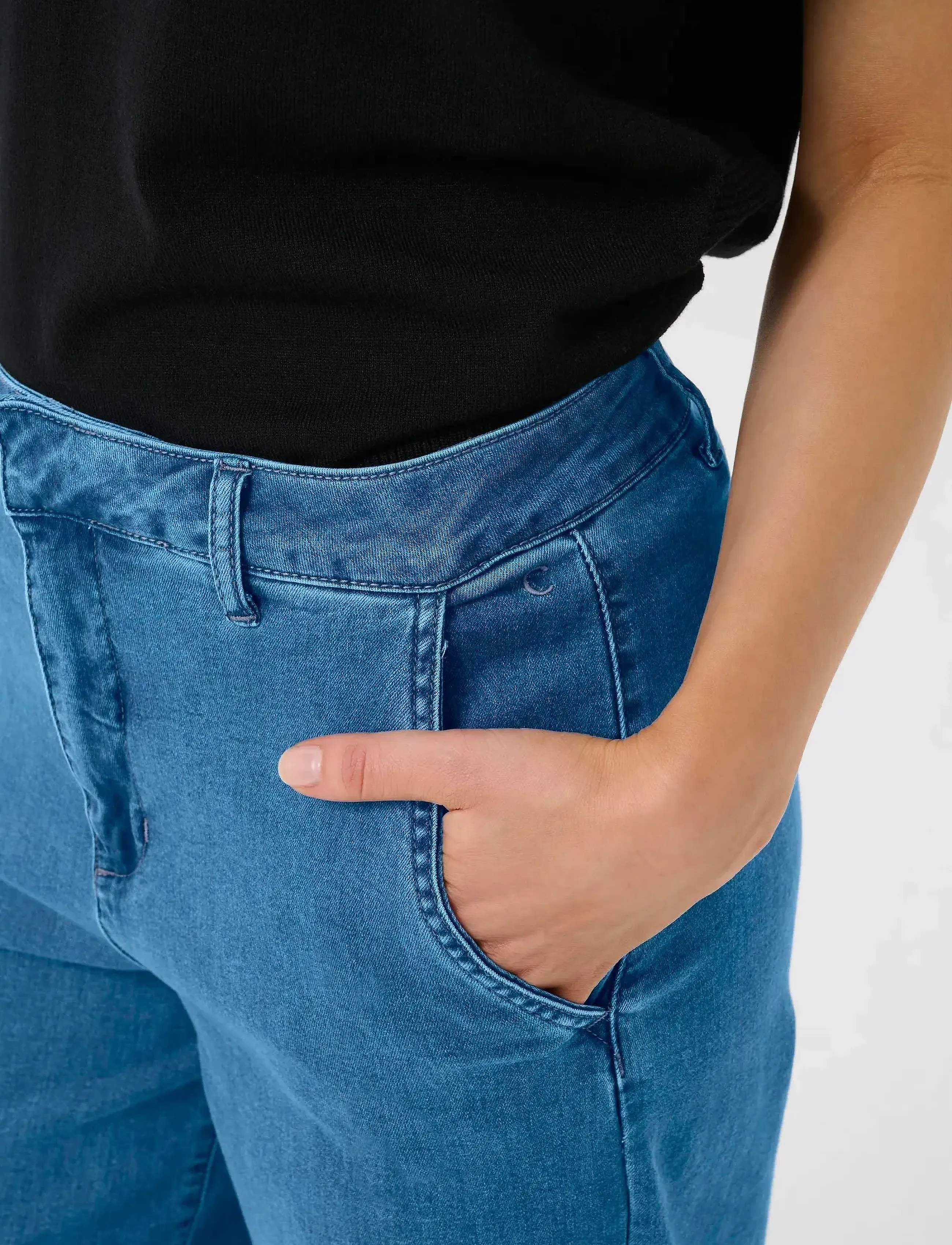 Cream - CRVisti Pant - sirge säärega teksad - indigo blue denim - 5