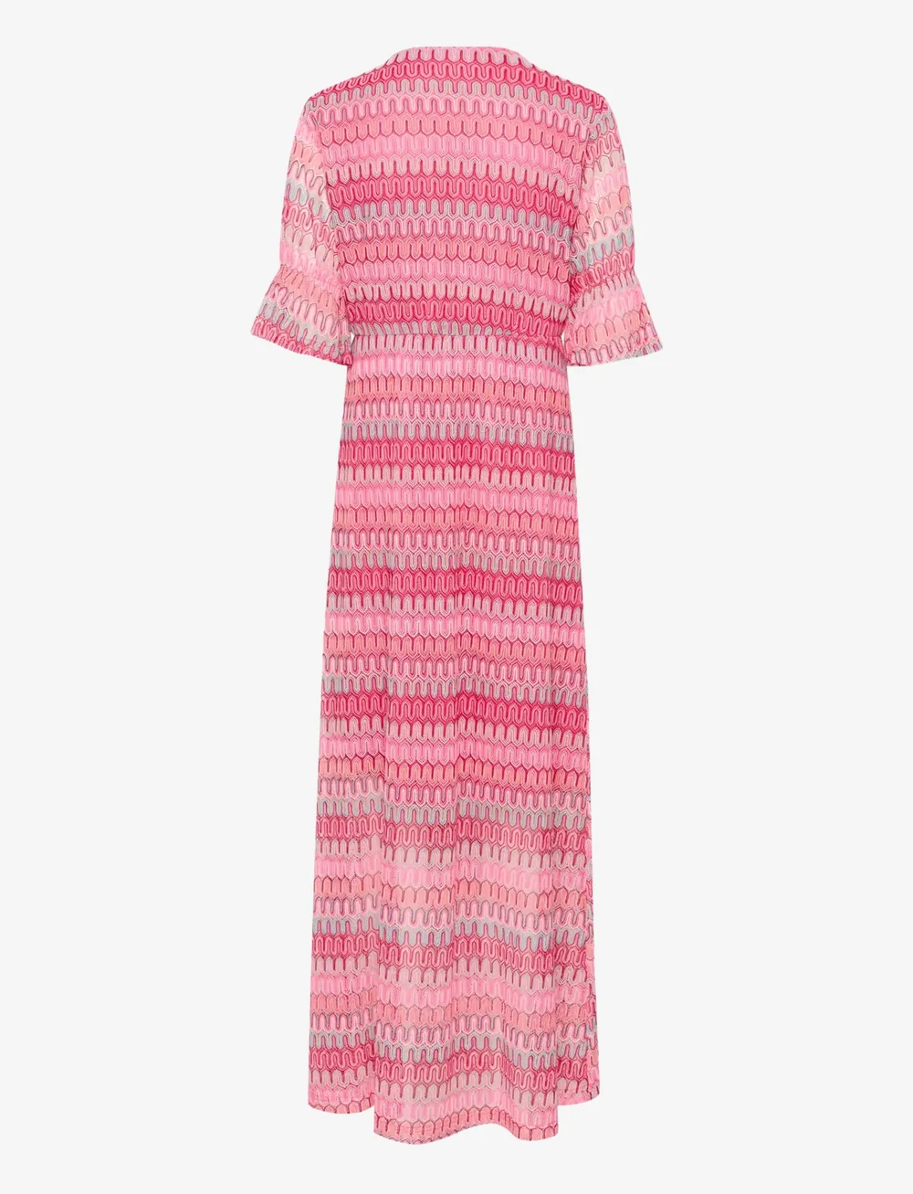 Cream - CRCova Long Dress - hõlmikkleidid - red multicolored jacquard - 2