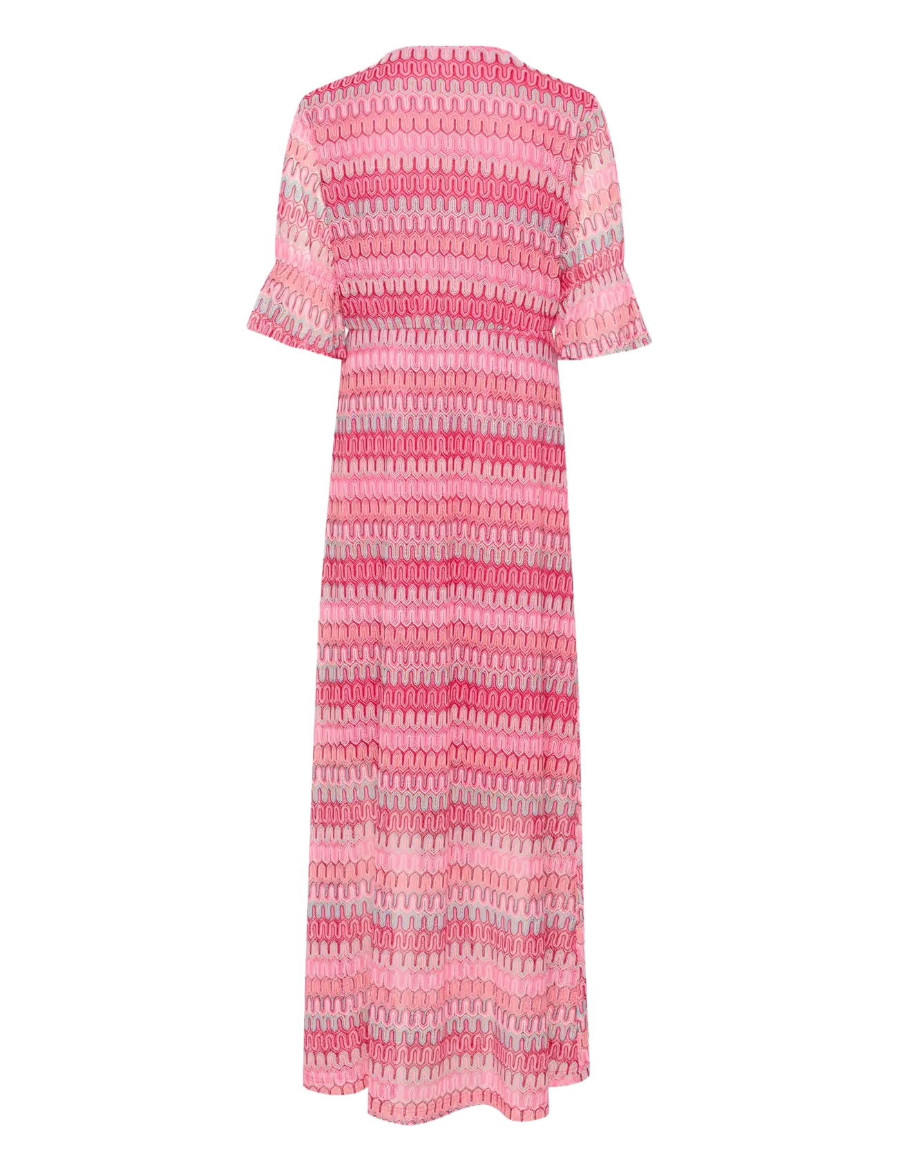 Cream - CRCova Long Dress - red multicolored jacquard - 2