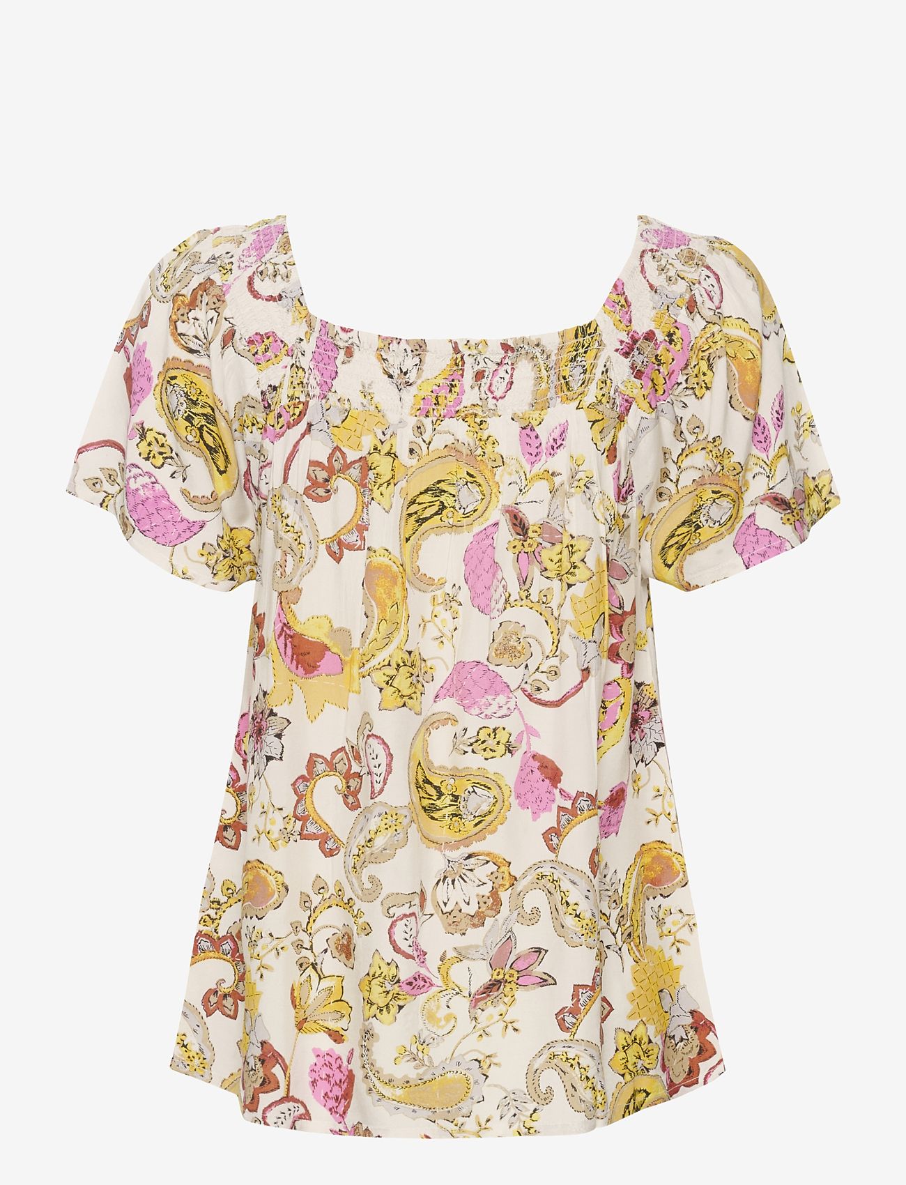 Cream - CRDia Blouse - kurzämlige blusen - paisley print - 2