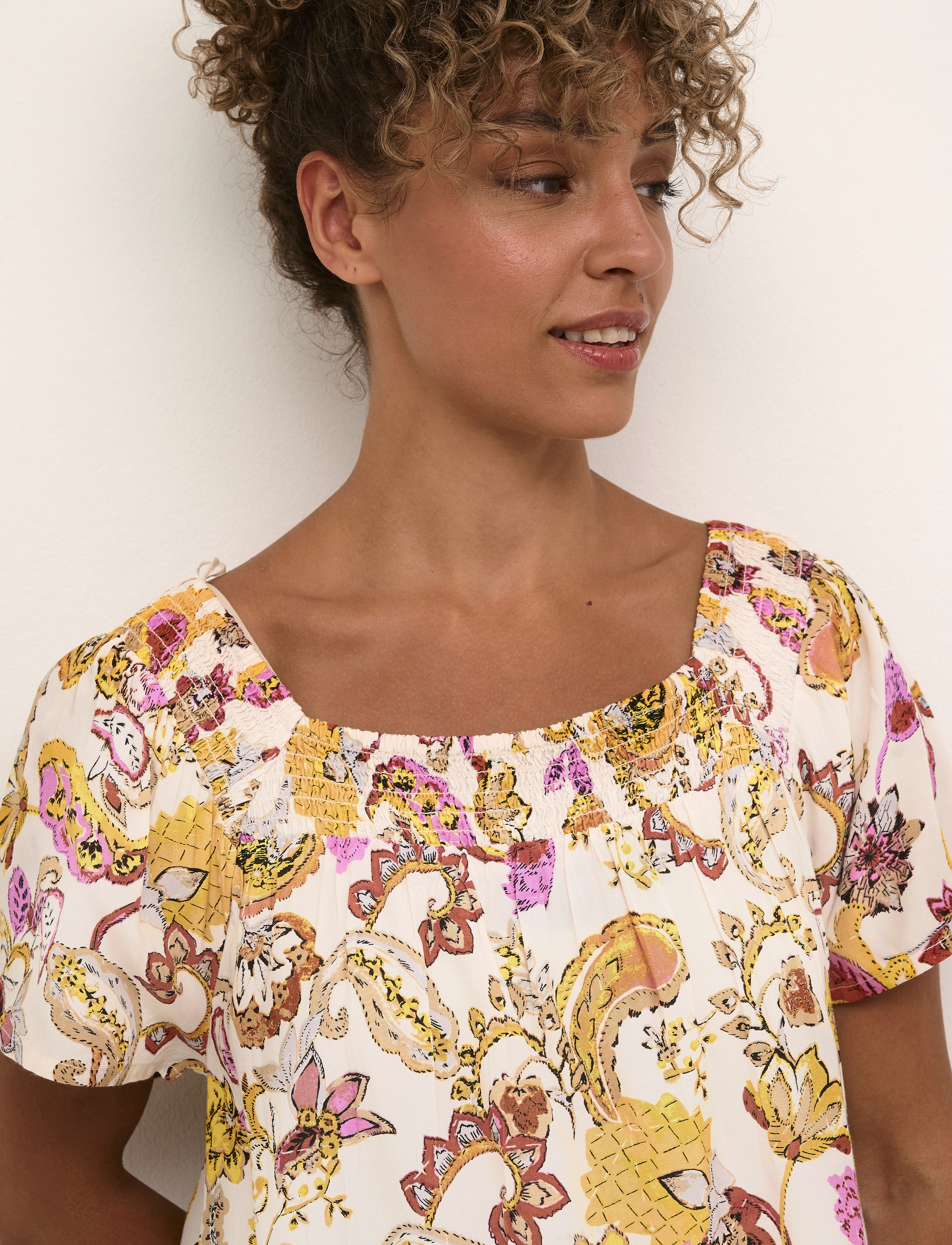 Cream - CRDia Blouse - lühikeste varrukatega pluusid - paisley print - 4