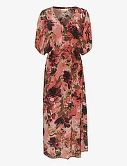 Cream - CREliza Dress - Kim Fit - sommerkjoler - peach flower print - 0