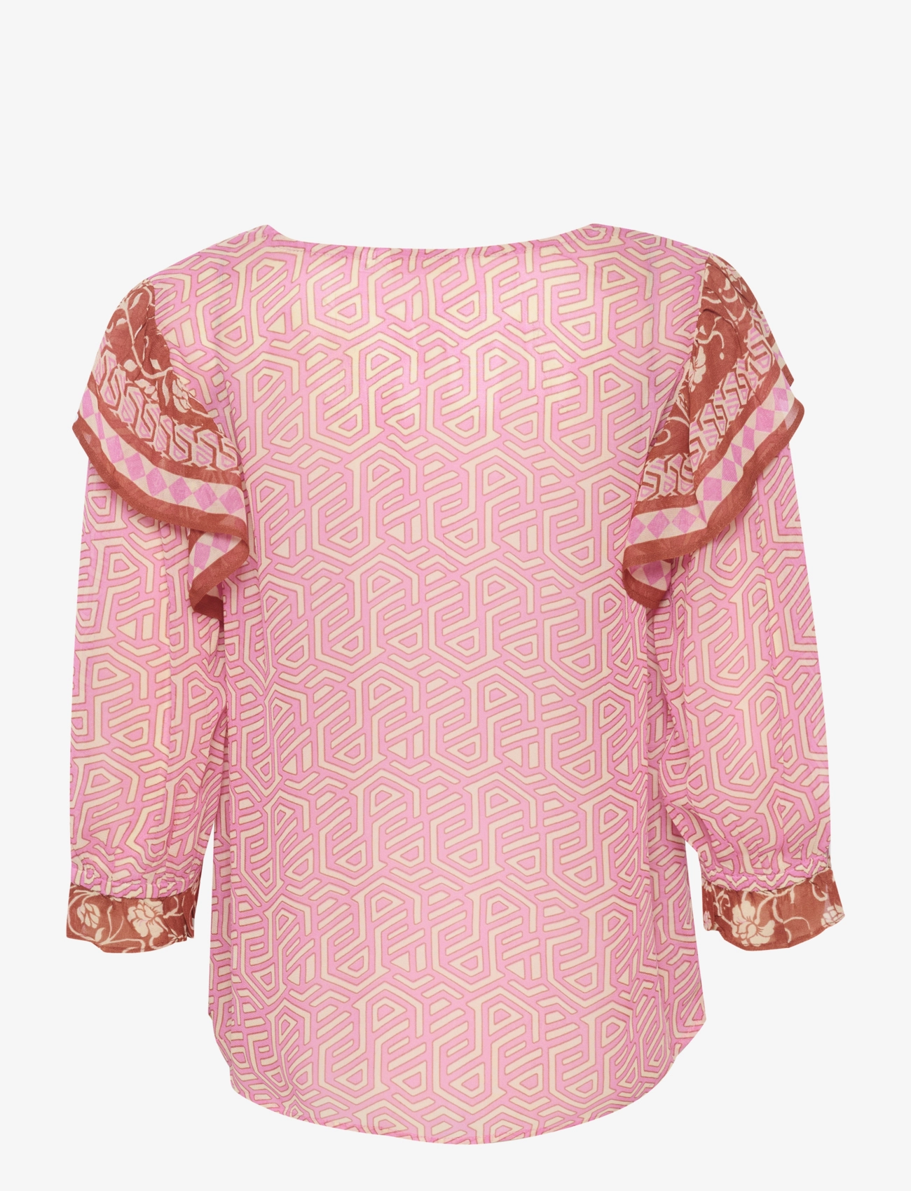 Cream - CRLinea Blouse - blūzes ar īsām piedurknēm - geometric print - 2