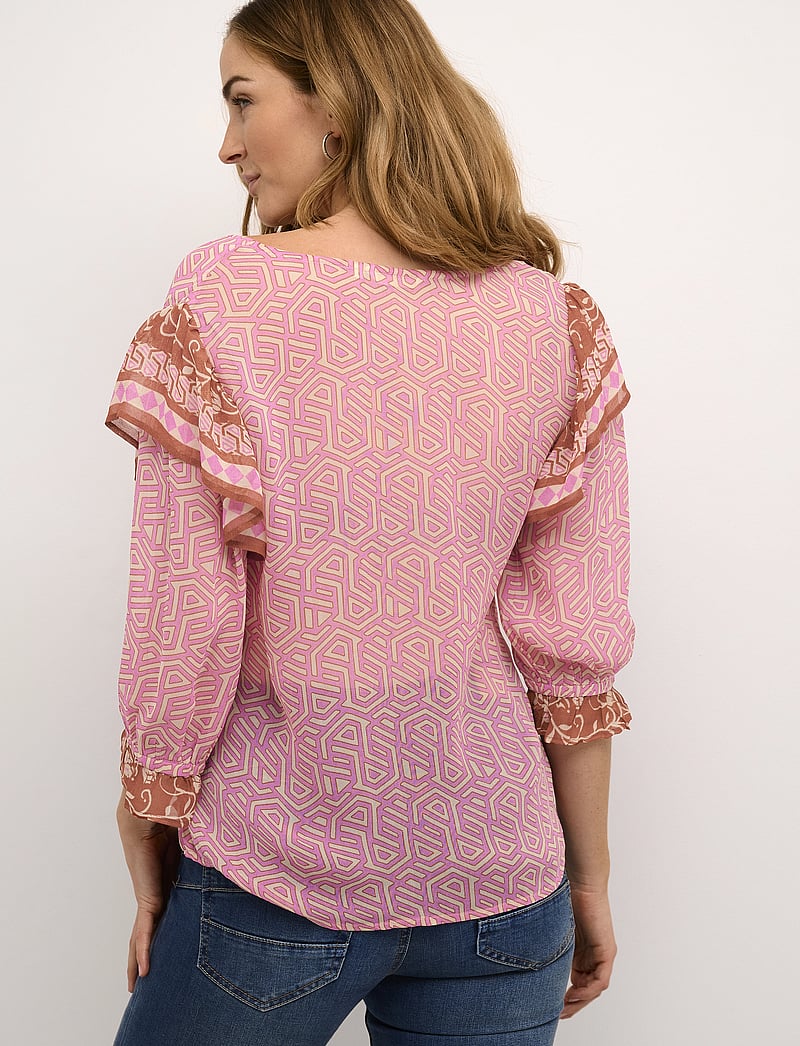 Cream - CRLinea Blouse - short-sleeved blouses - geometric print - 4