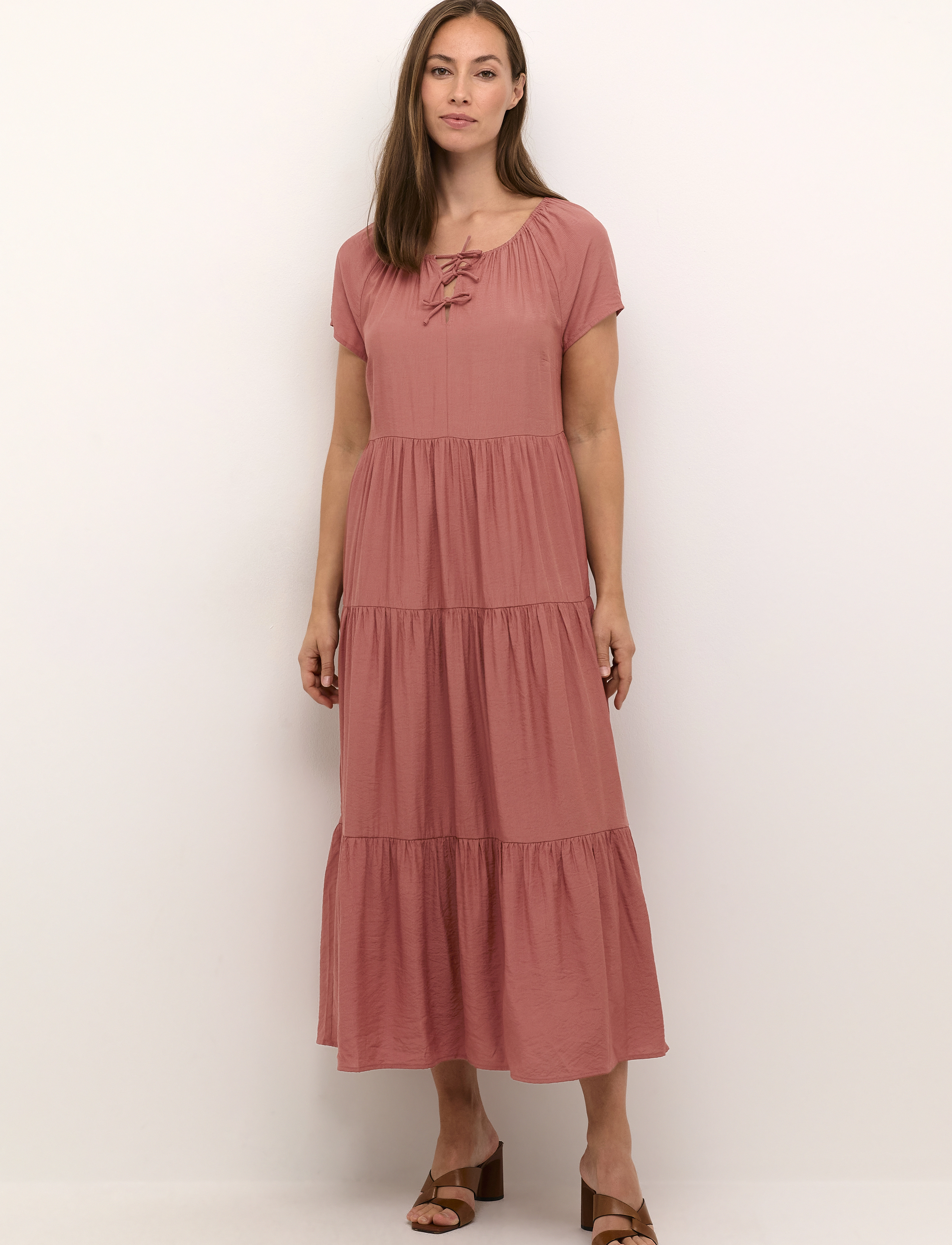 Cream CRIrina Dress - Kjoler - REDWOOD BURL / red