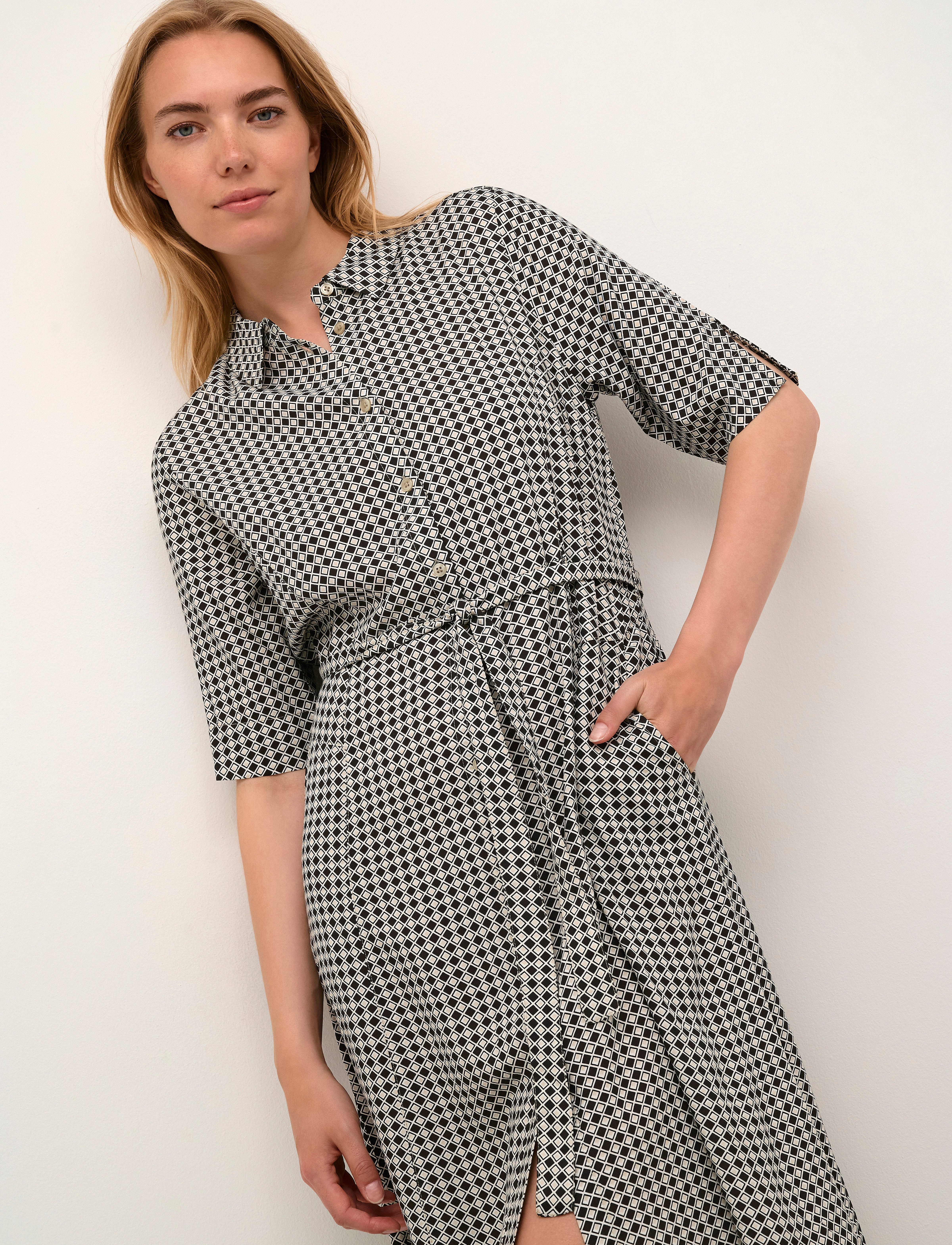 Cream - CRTiah shirtdress - hemdkleider - tiny graphic - 4