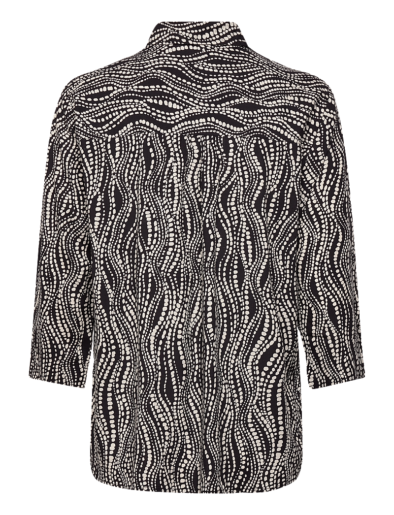 Cream - CRTiah shirt - pikkade varrukatega särgid - black wavy dots - 1