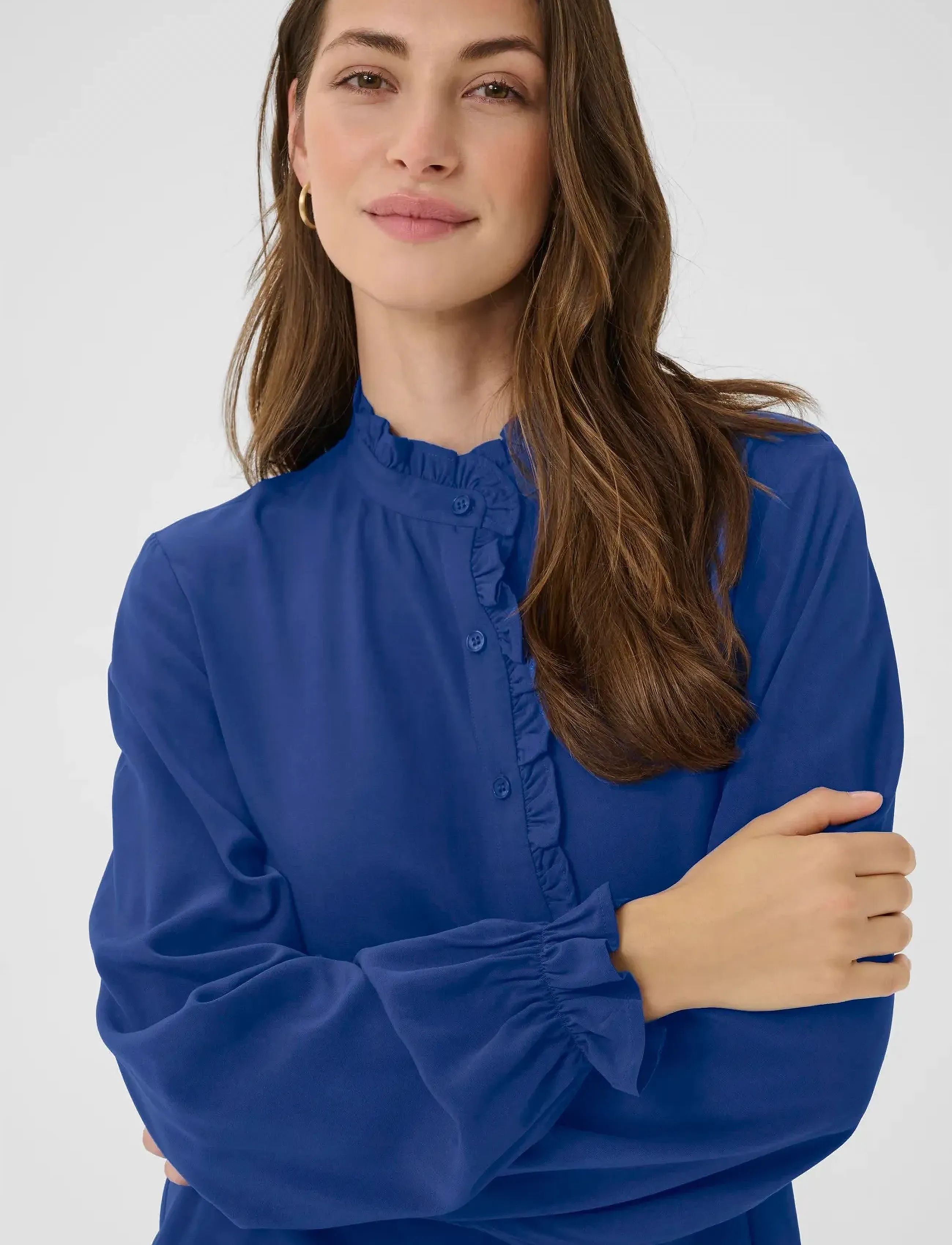 Cream - CRVenea Shirt - long-sleeved shirts - galaxy blue - 5