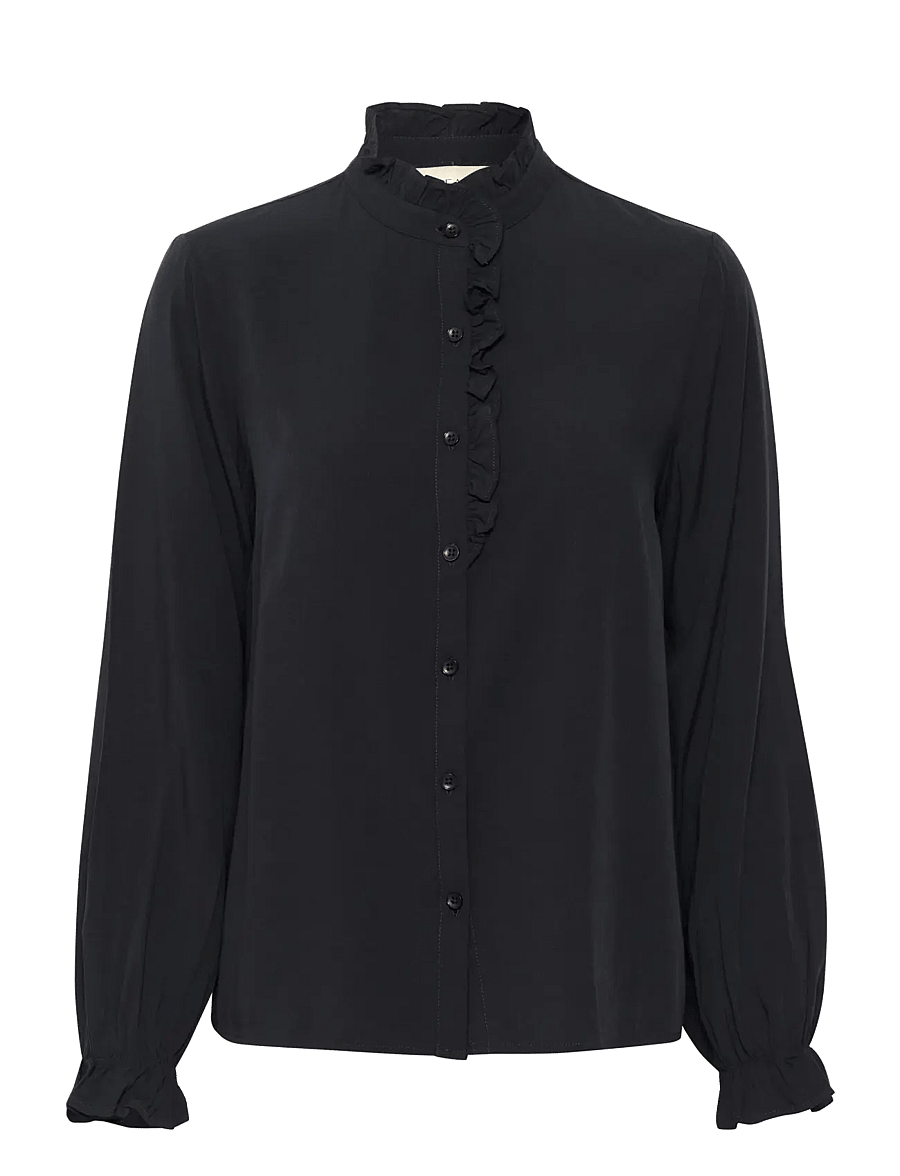 Cream - CRVenea Shirt - langærmede skjorter - pitch black - 1
