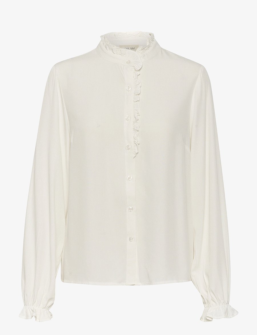 Cream - CRVenea Shirt - langærmede skjorter - snow white - 1