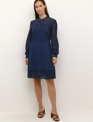 Cream - CRMilla Kaspis dress - Zally Fit - marškinių tipo suknelės - dress blues - 3