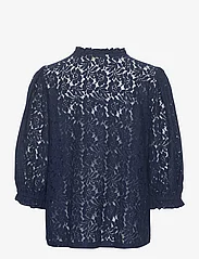 Cream - CRKaspis Lace Blouse - blouses à manches courtes - dress blues - 1