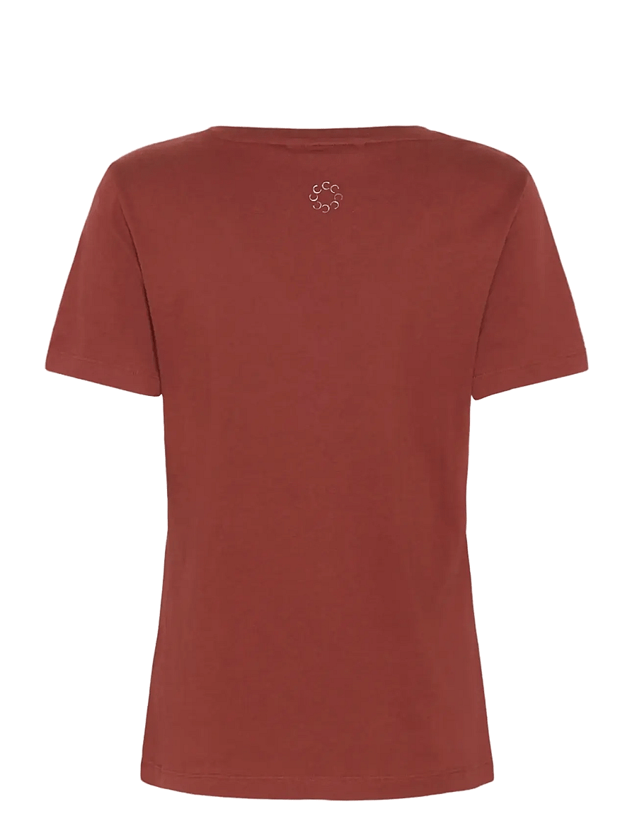 Cream - CRNaia Deep V-neck T-Shirt - t-shirts - brandy snifter - 2