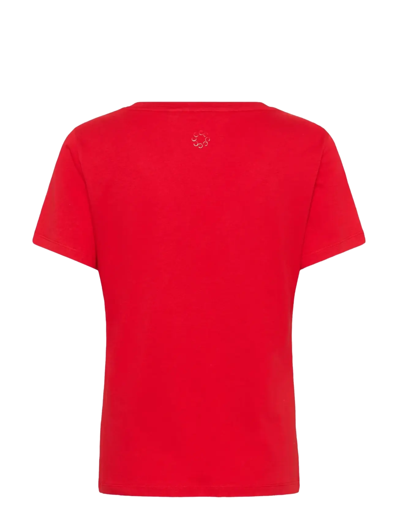 Cream - CRNaia Deep V-neck T-Shirt - t-shirts - high risk red - 2