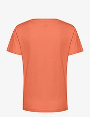 Cream - CRNaia Deep V-neck T-Shirt - zemākās cenas - hot coral - 1