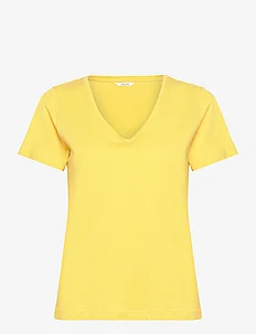 CRNaia Deep V-neck T-Shirt, Cream