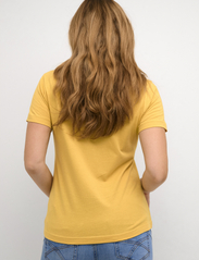 Cream - CRNaia Deep V-neck T-Shirt - t-shirts - misted yellow - 4