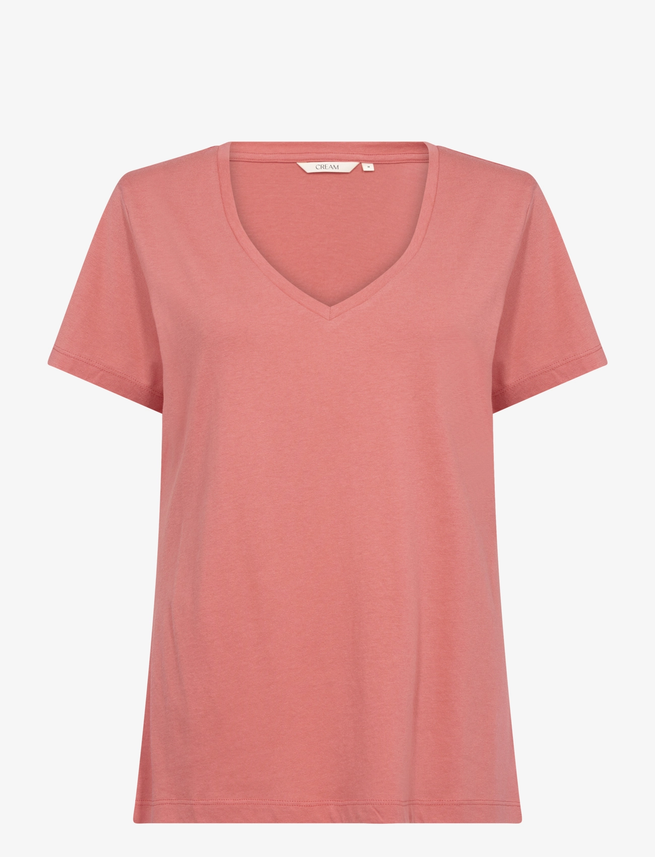 Cream CRNaia Deep V-neck T-Shirt - Kleidung - PORCELAIN ROSE / pink/rose