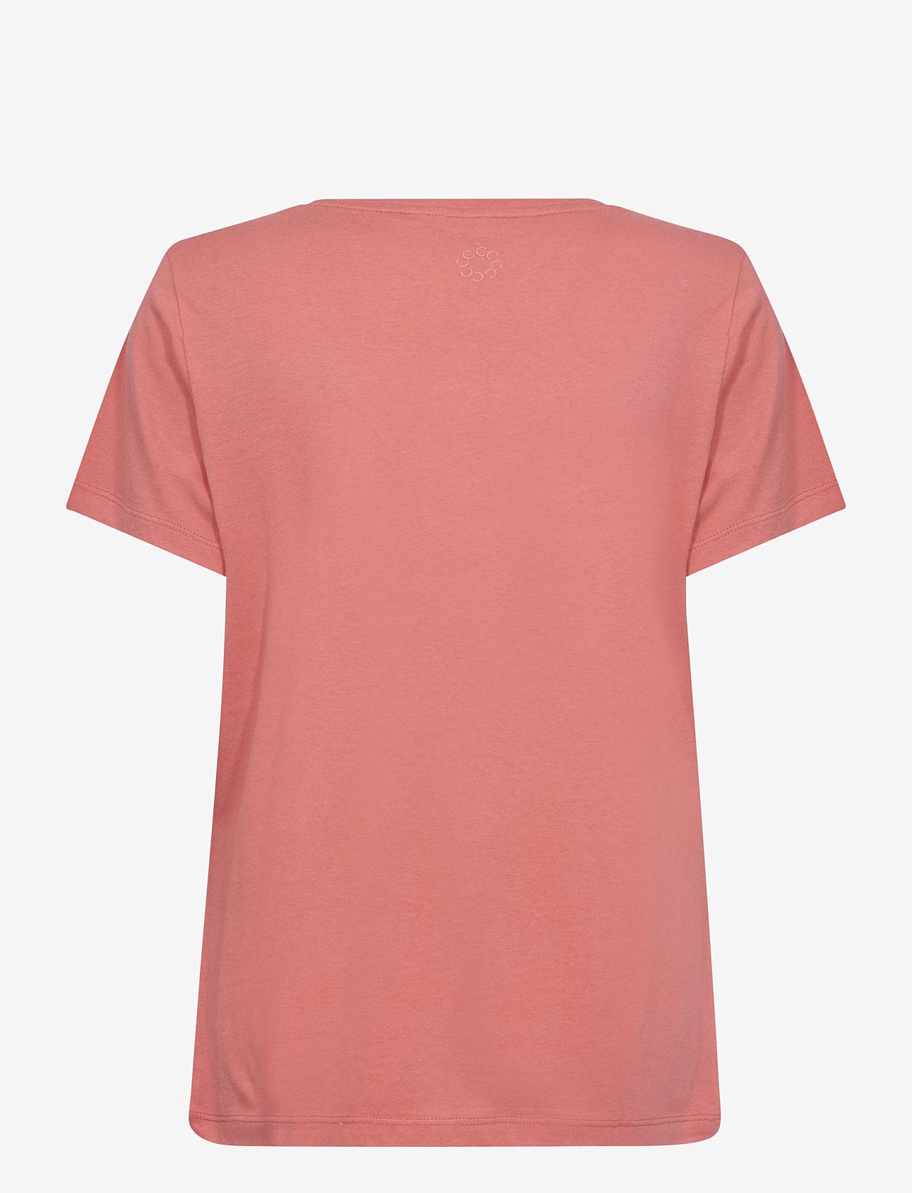 Cream - CRNaia Deep V-neck T-Shirt - t-shirts - porcelain rose - 2