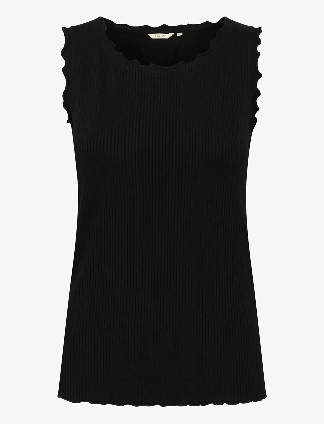 Cream - CRRibba Top - linnen - pitch black - 1