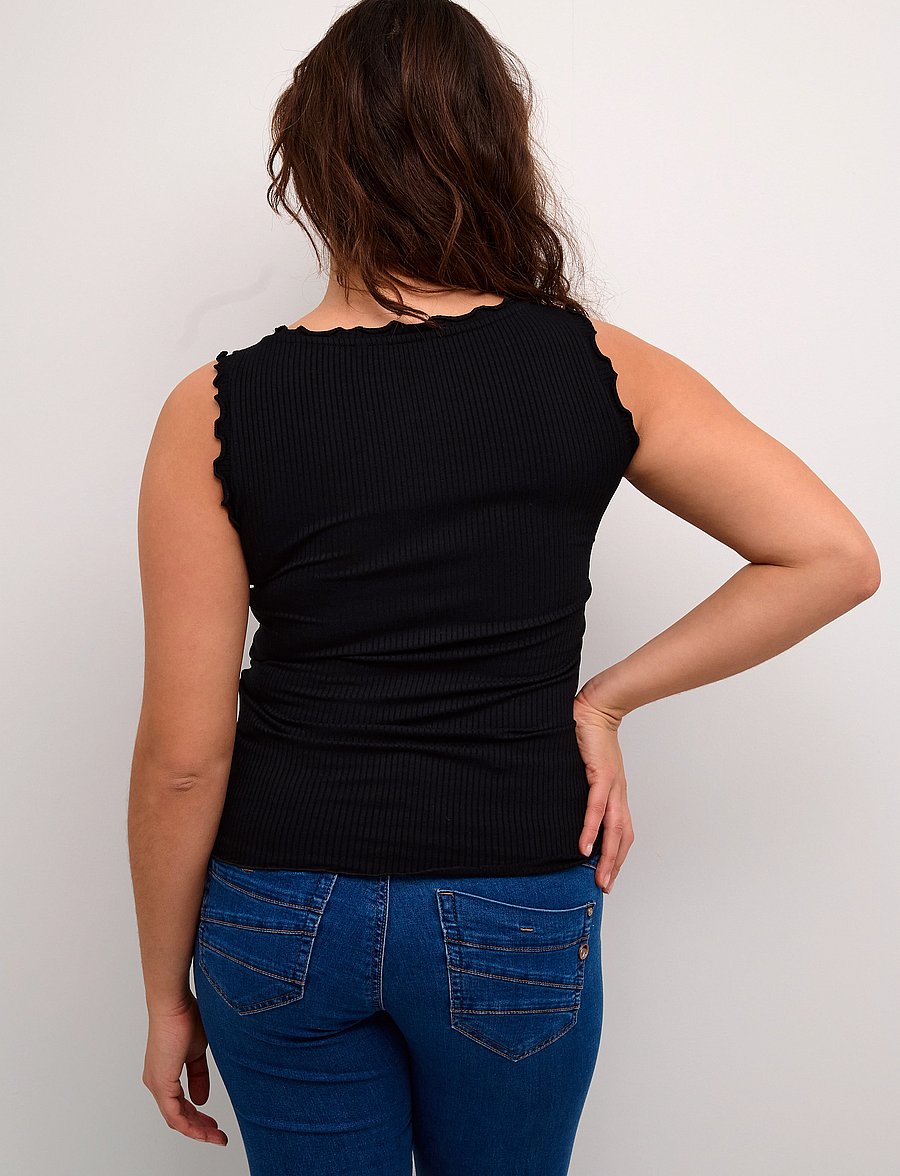 Cream - CRRibba Top - tanktops - pitch black - 4