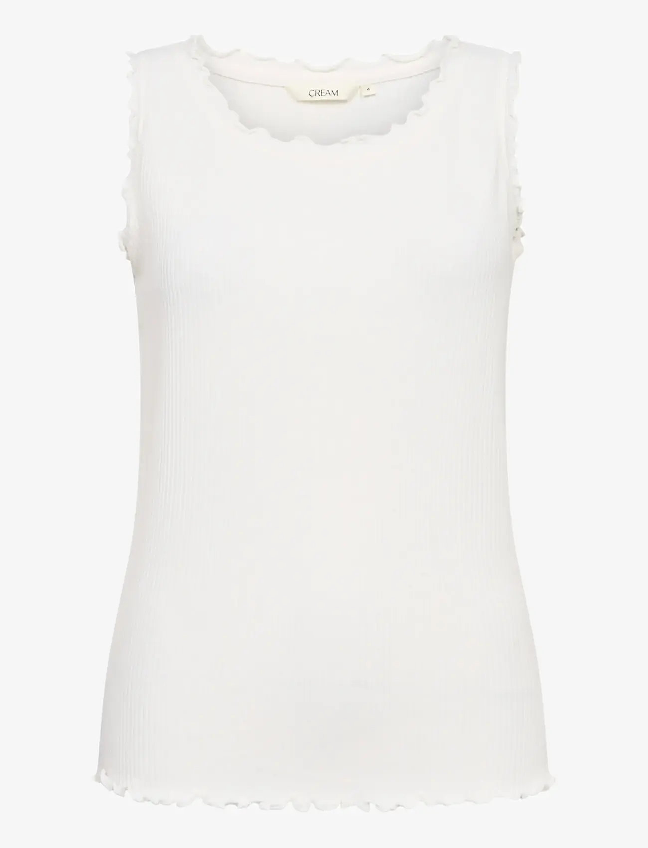Cream - CRRibba Top - sleeveless tops - snow white - 1