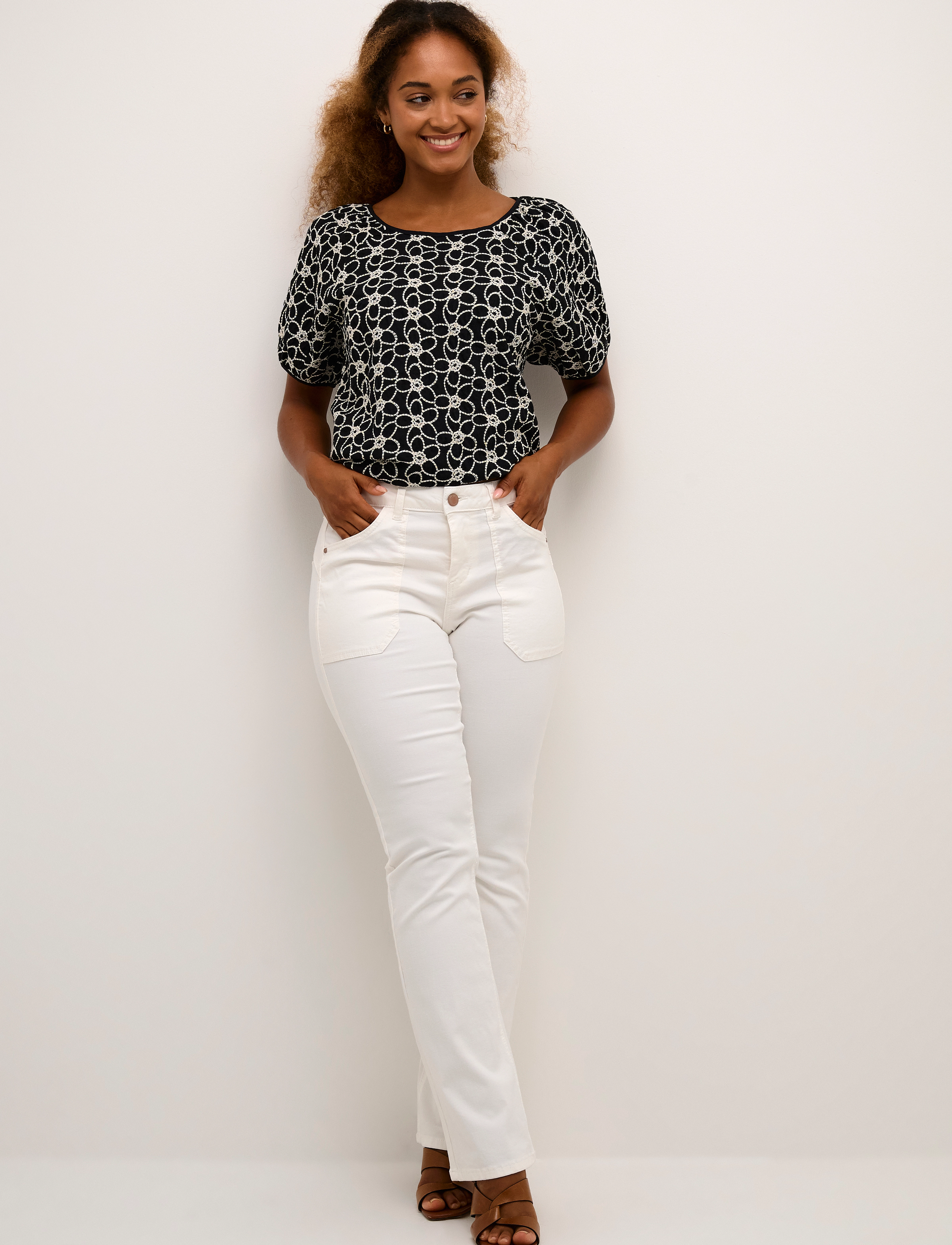 Cream - CRAnn Bootcut Twill - Coco Fit - bootcut jeans - snow white - 3