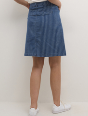 Cream - CRFrida Denim Skirt - midi skirts - medium blue striped denim - 4