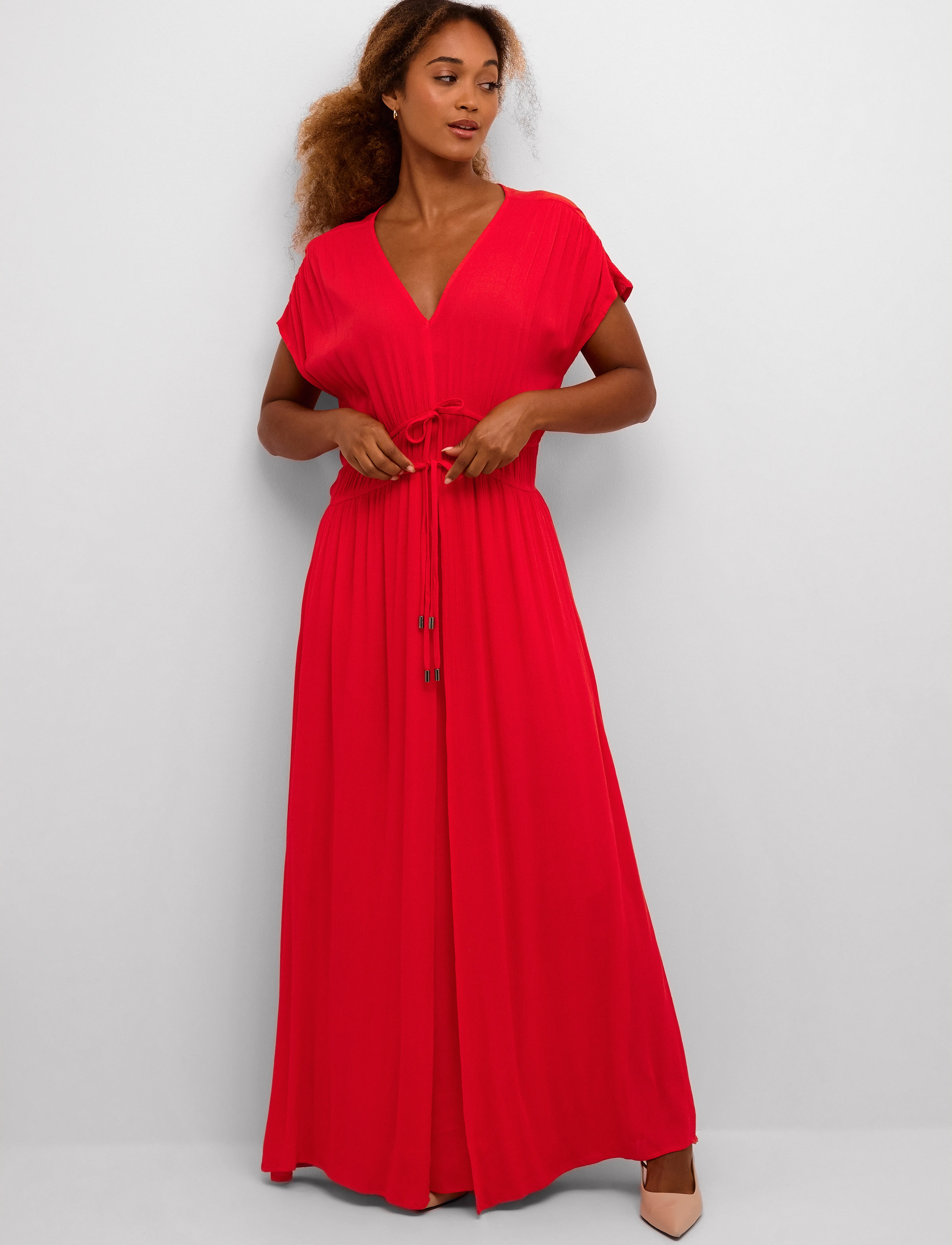 Cream - CRAllie Dress - high risk red - 3