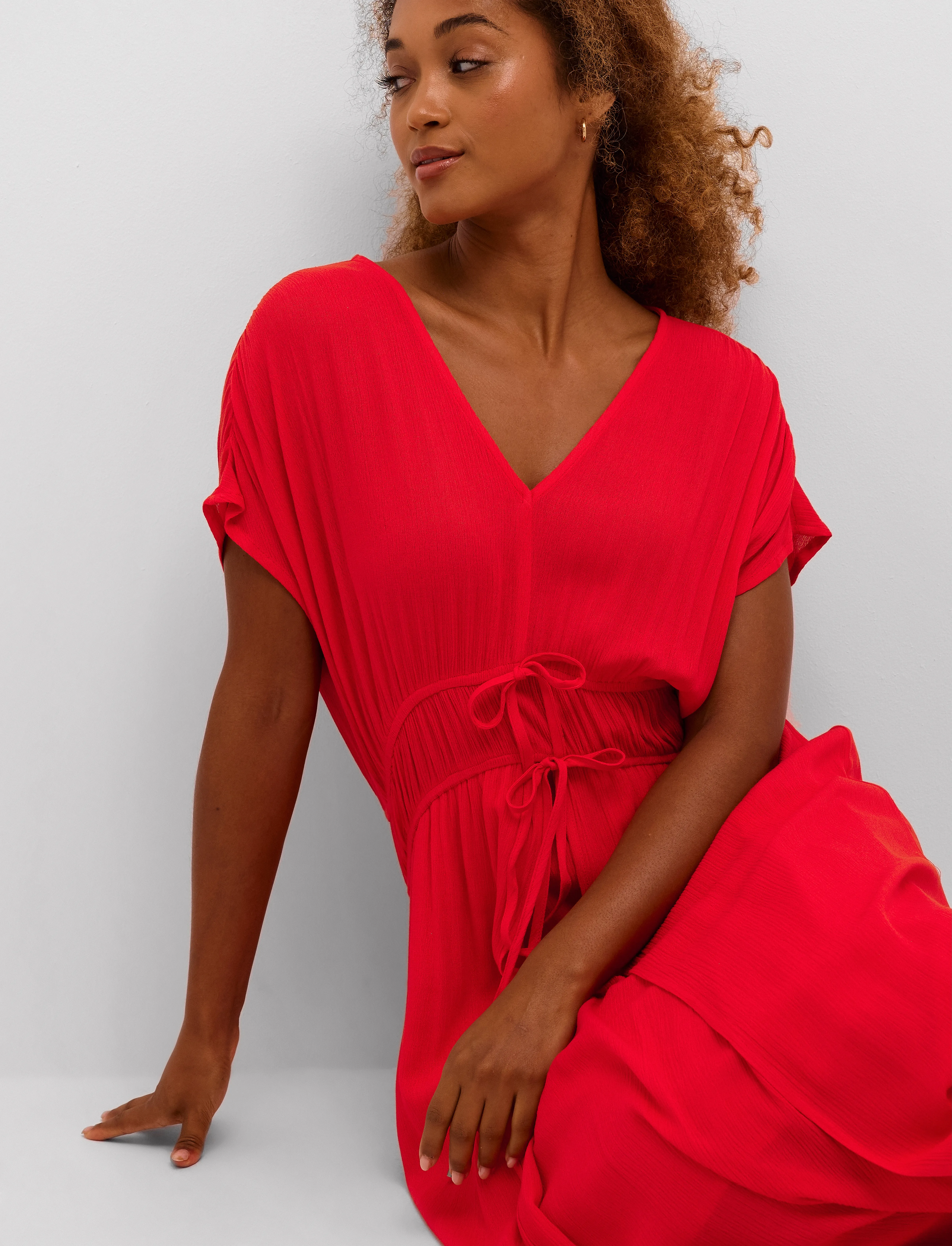 Cream - CRAllie Dress - high risk red - 5