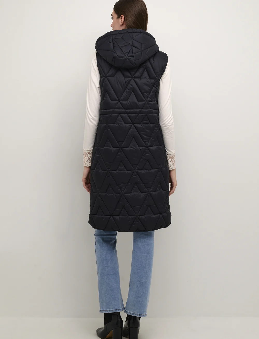 Cream - CRGaiagro Waistcoat - herbstjacken - blue black - 4