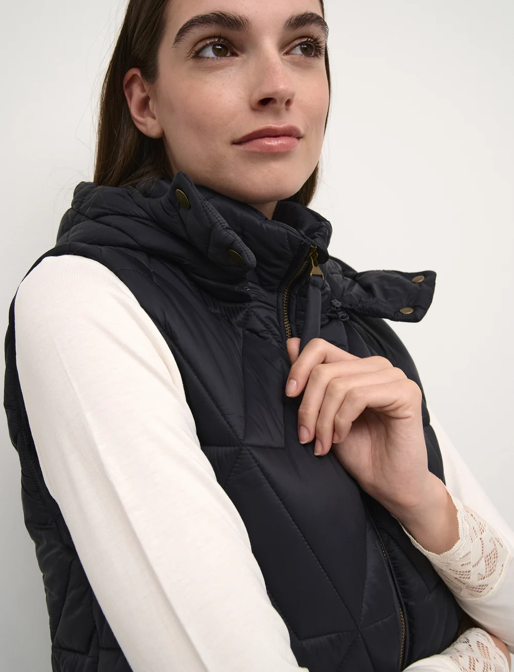 Cream - CRGaiagro Waistcoat - herbstjacken - blue black - 5