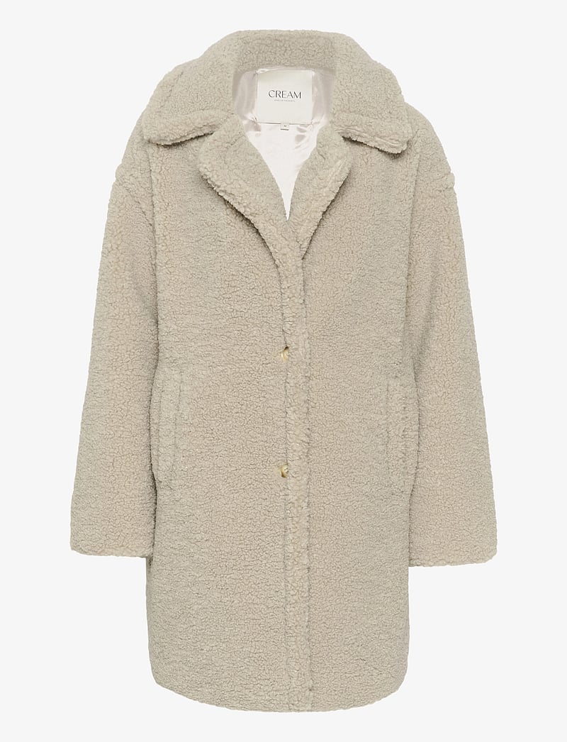 Cream - CRThyra Coat - faux fur jakker - feather gray - 1