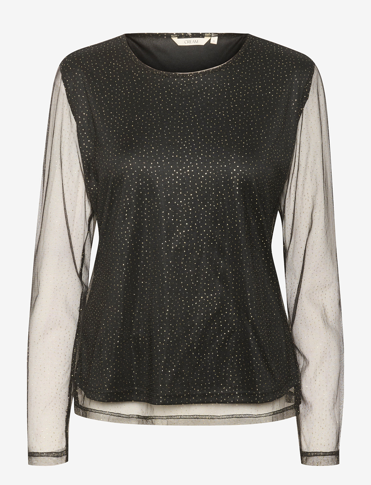Cream - CRThava Blouse - black w. gold dots - 0