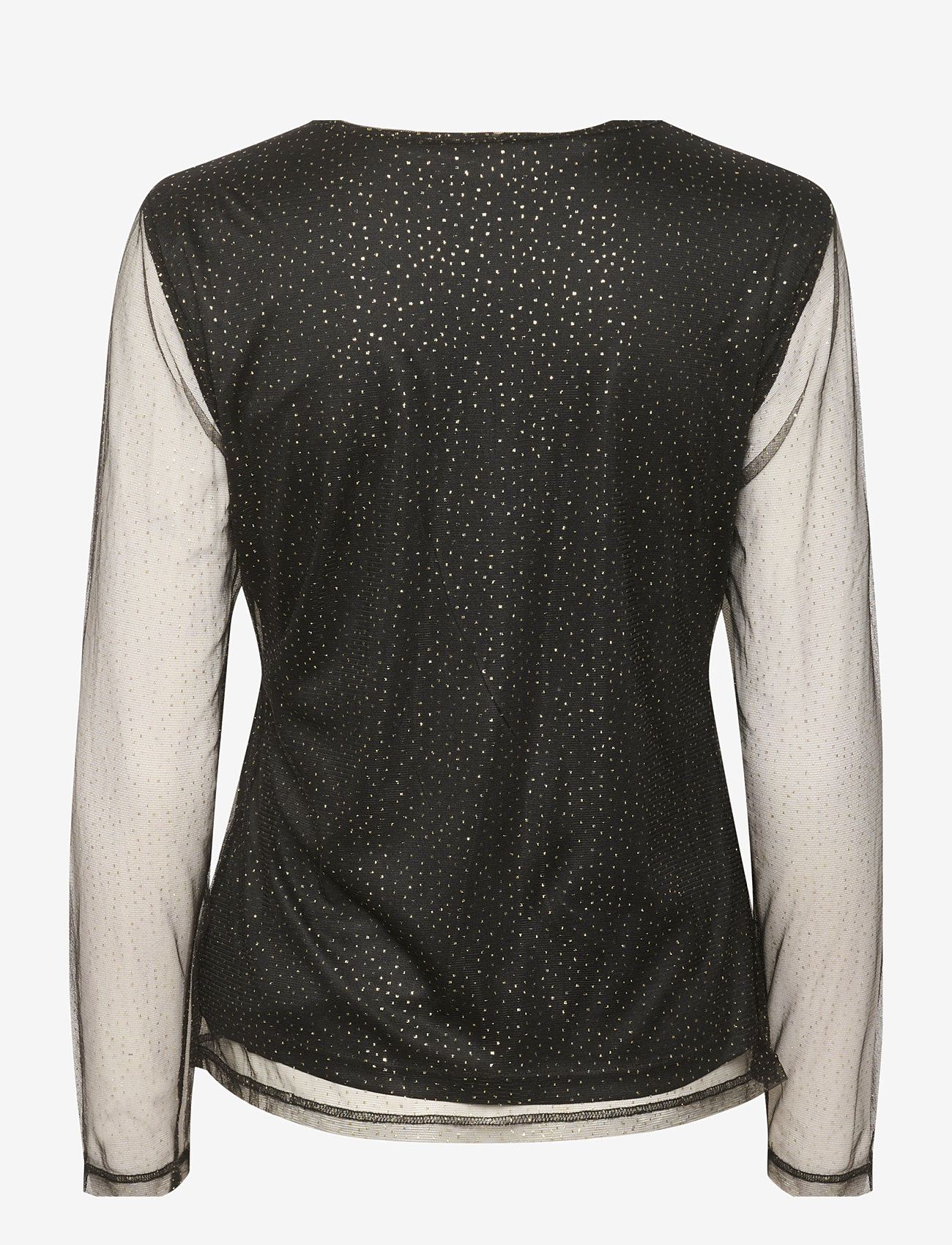 Cream - CRThava Blouse - black w. gold dots - 1