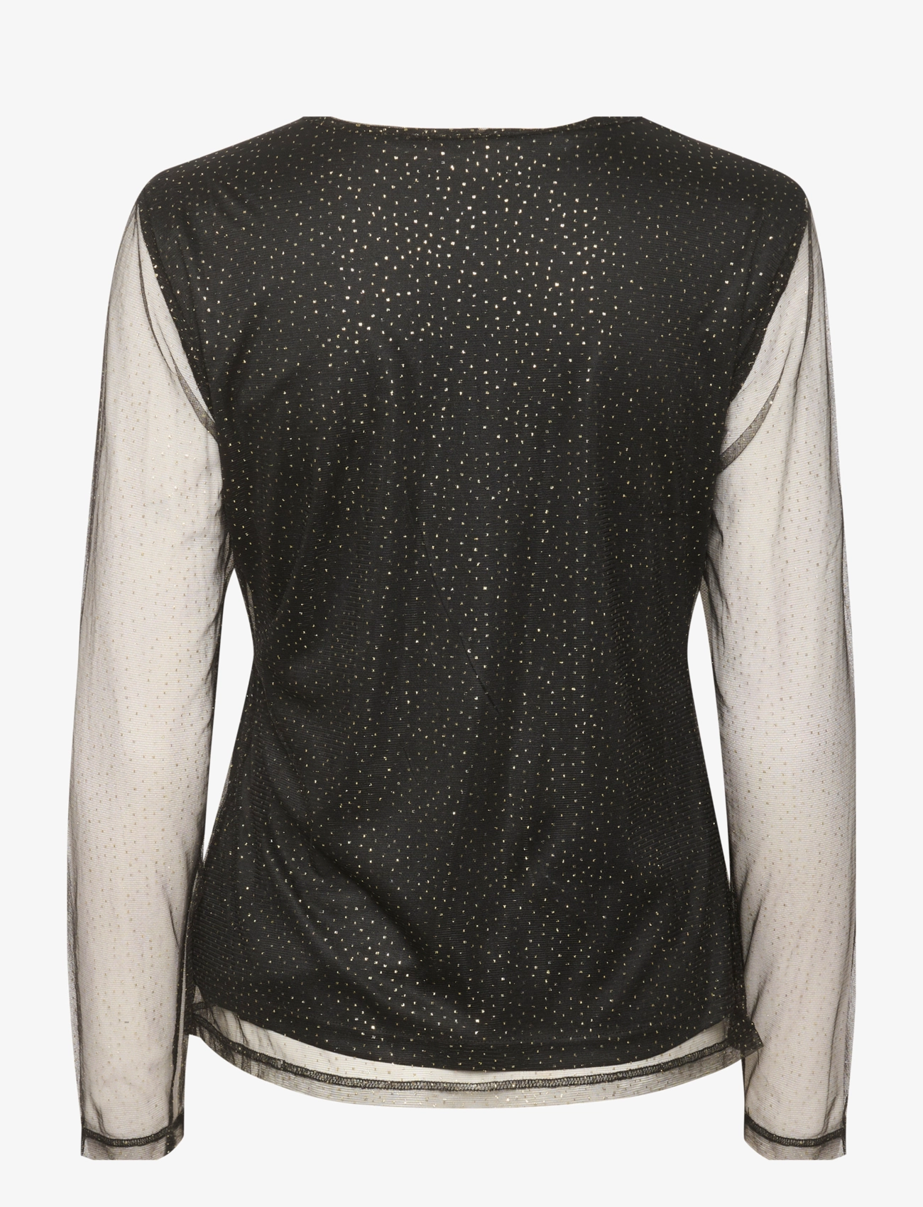 Cream - CRThava Blouse - black w. gold dots - 2