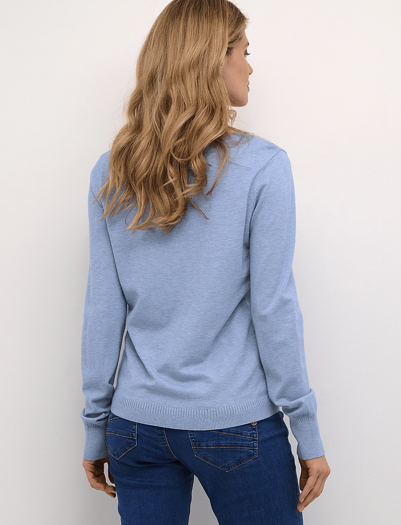 Cream - CRDela Knit Pullover - pullover - marina melange - 4