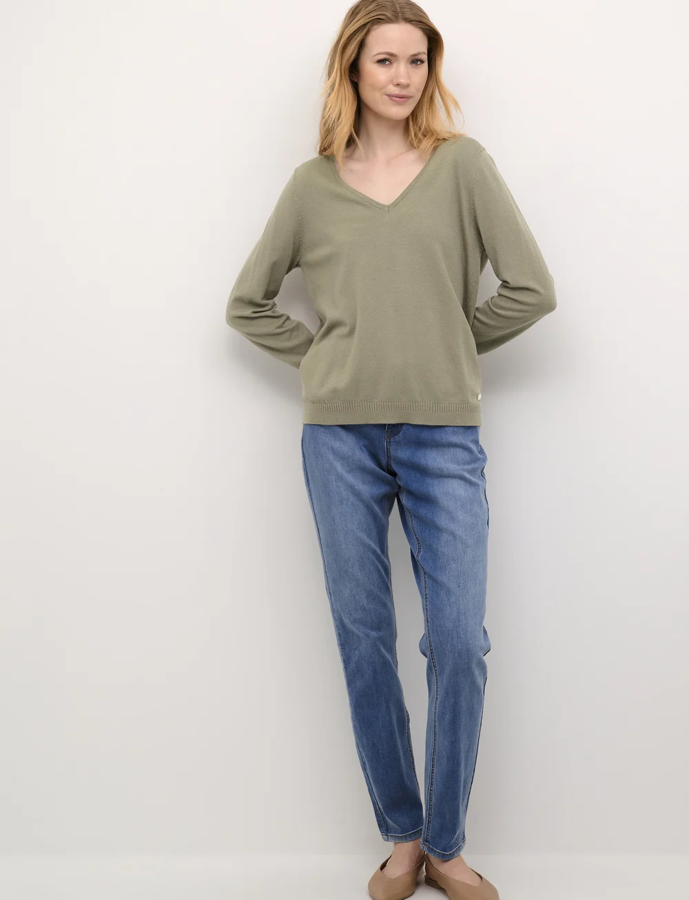 Cream - CRDela Knit Pullover - sviitrid - overland trek - 3