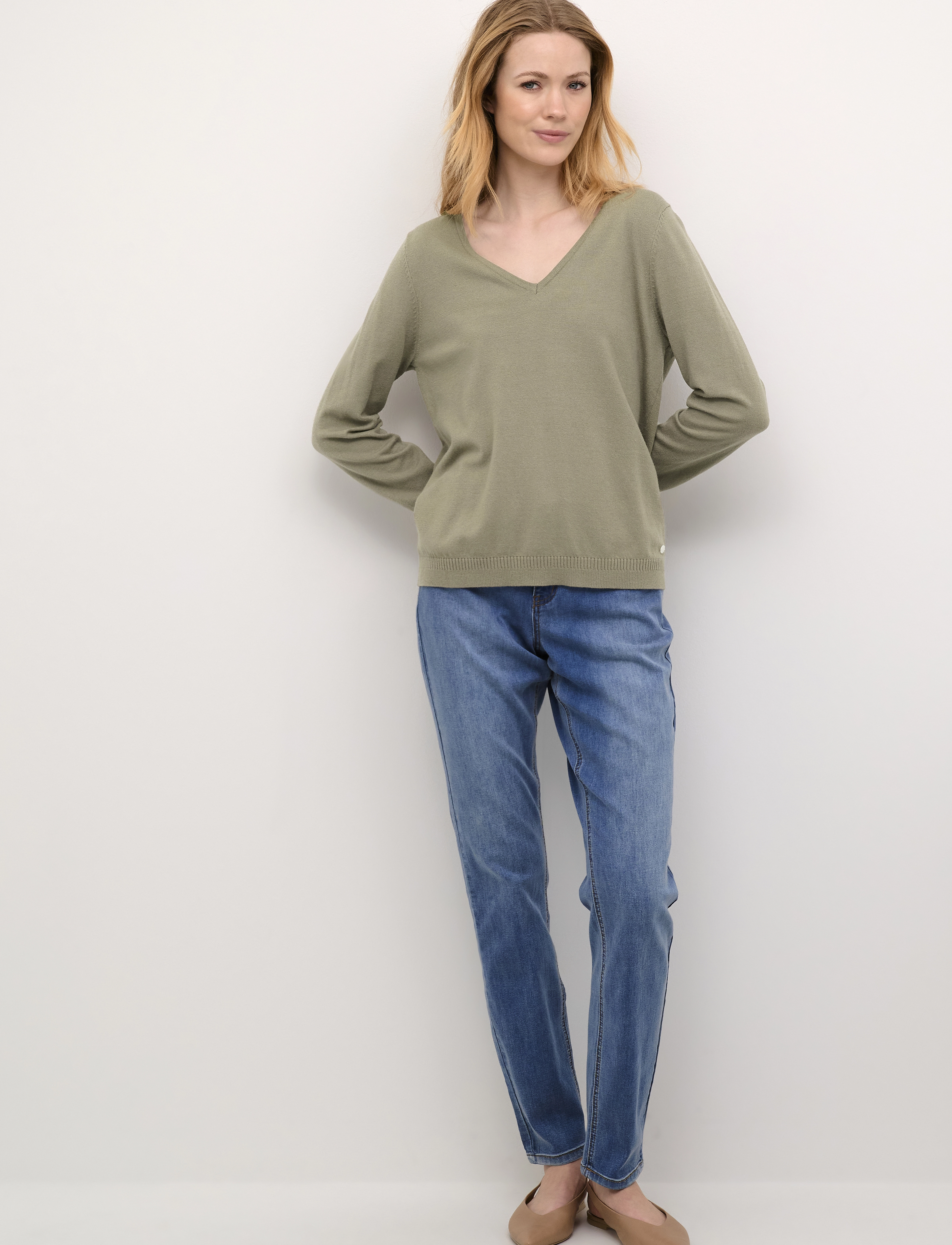 Cream - CRDela Knit Pullover - pullover - overland trek - 3