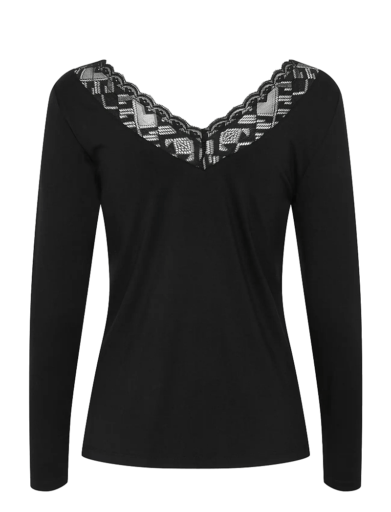 Cream - CRTrulla LS T-Shirt - pitkähihaiset t-paidat - pitch black - 2
