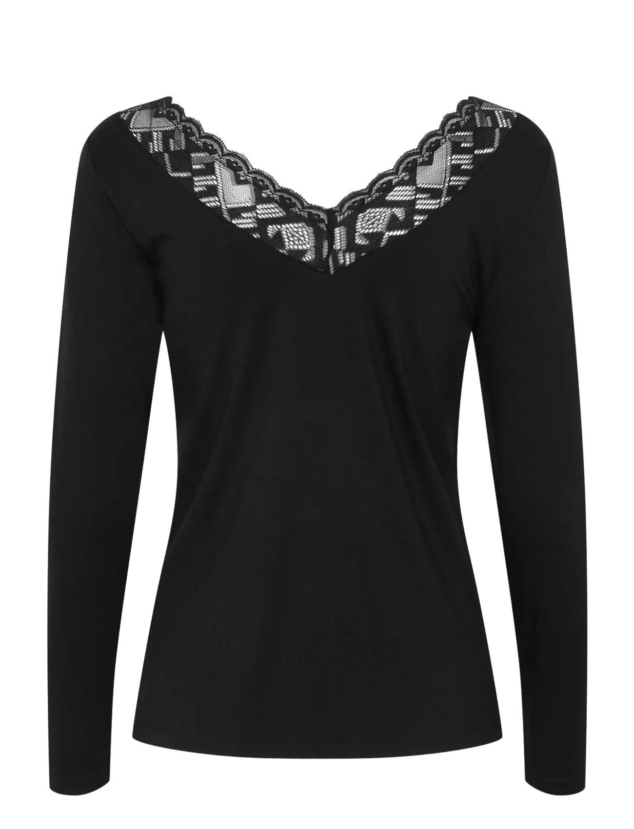 Cream - CRTrulla LS T-Shirt - langærmede toppe - pitch black - 2