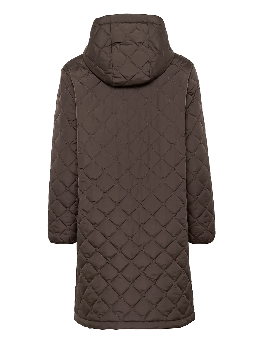 Cream - CRArwen Jacket W. Hood - quilted jackets - java - 2