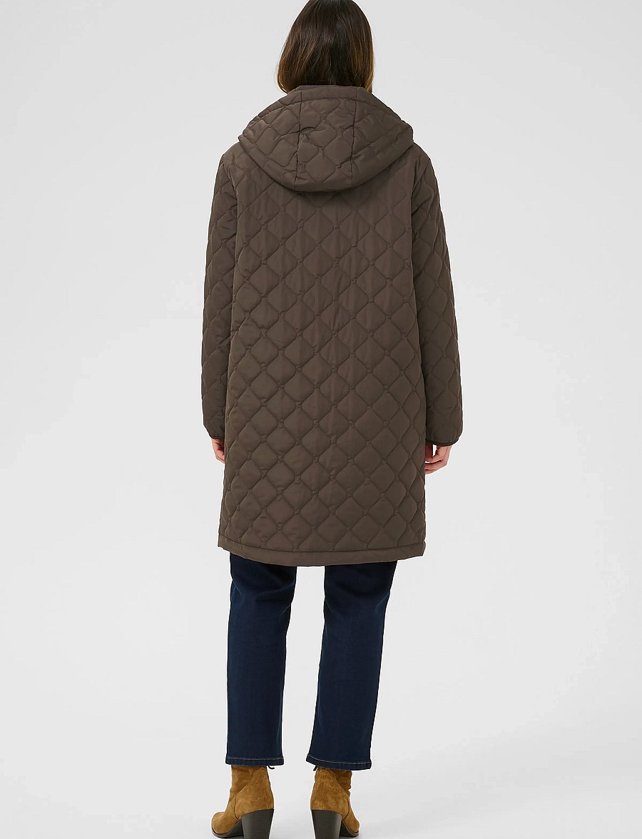 Cream - CRArwen Jacket W. Hood - quilted jackets - java - 4