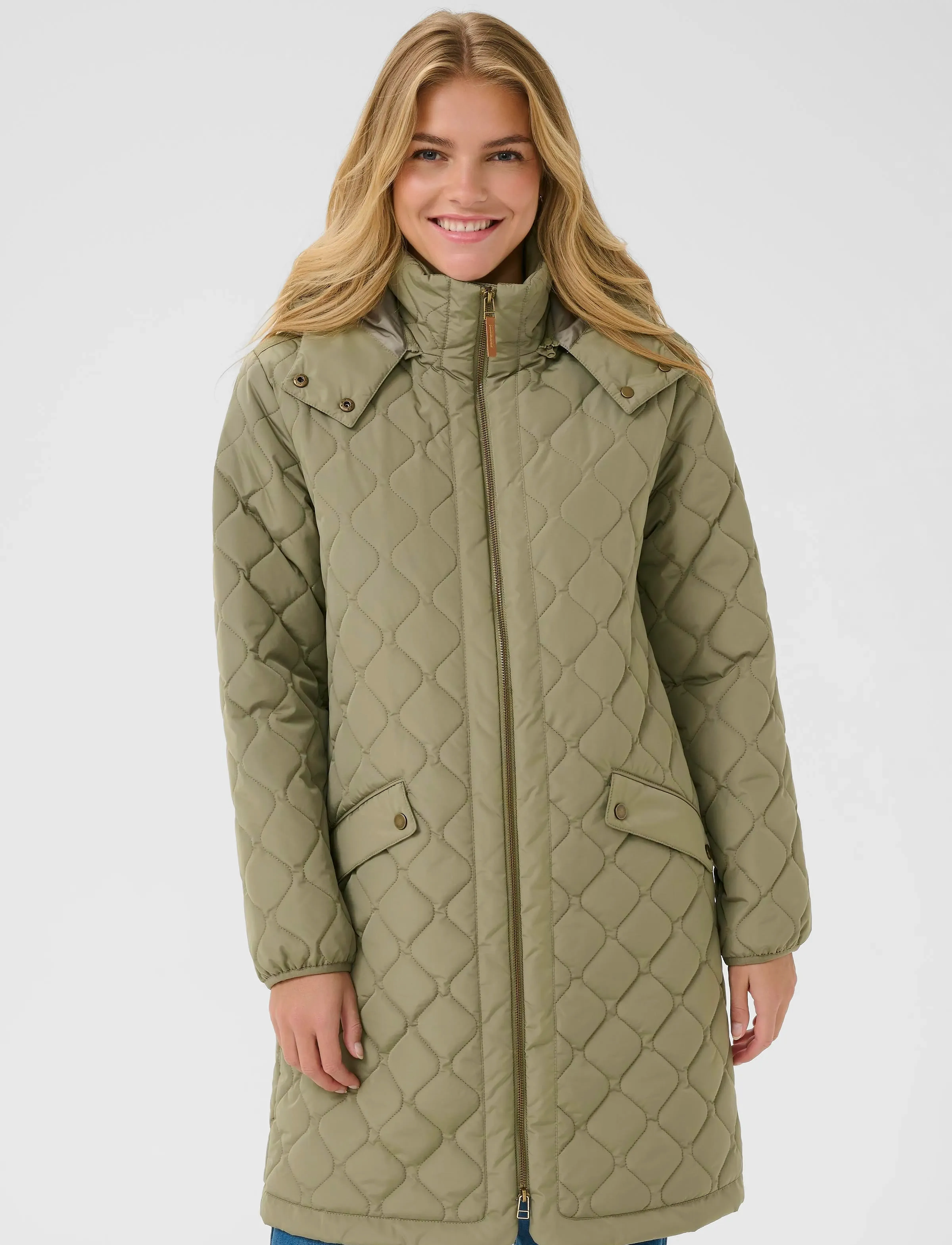 Cream CRArwen Jacket W. Hood - Jakker & Frakker - KALAMATA / khaki/green