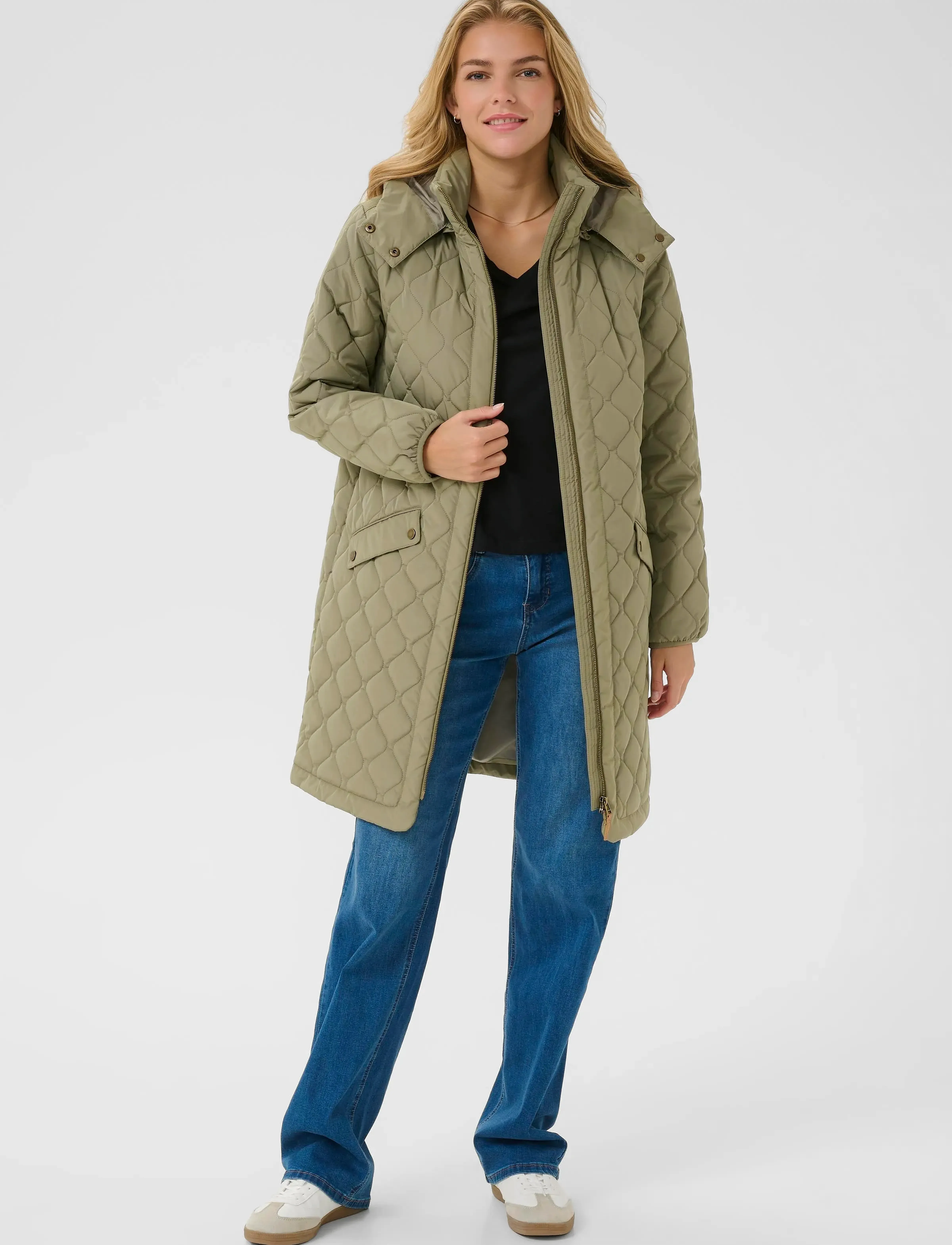 Cream - CRArwen Jacket W. Hood - vorjakkar - kalamata - 3