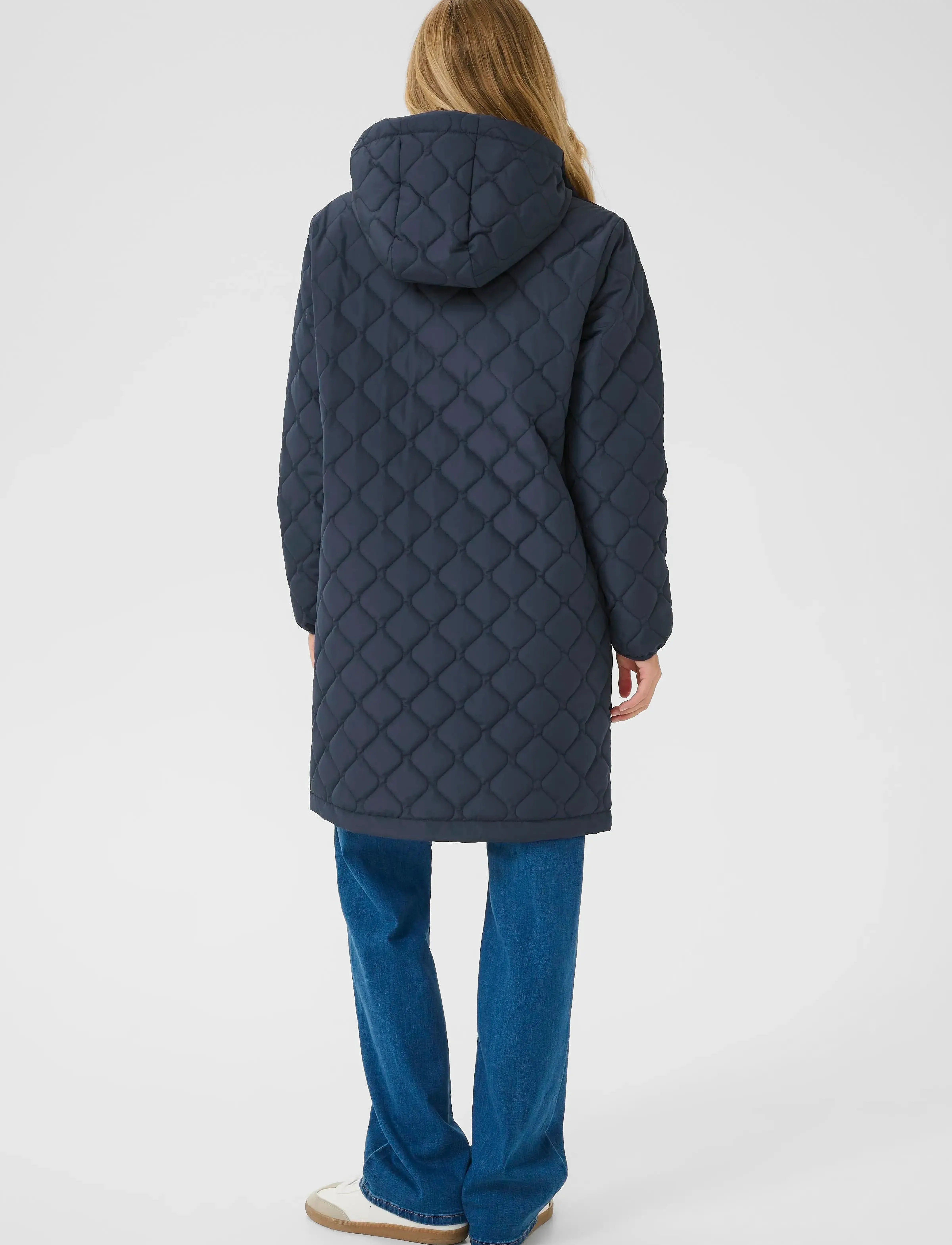 Cream - CRArwen Jacket W. Hood - kurtki wiosenne - navy blazer - 4