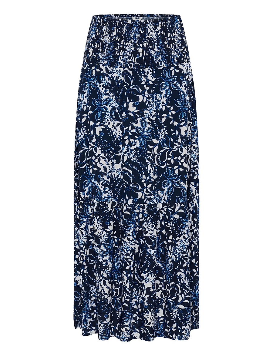 Cream - CRTiah skirt - maksiseelikud - navy blue toile - 1