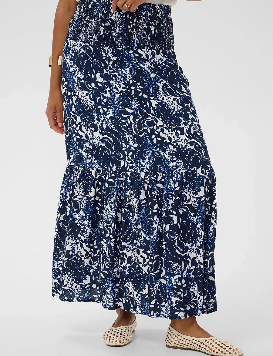 Cream - CRTiah skirt - maksiseelikud - navy blue toile - 0