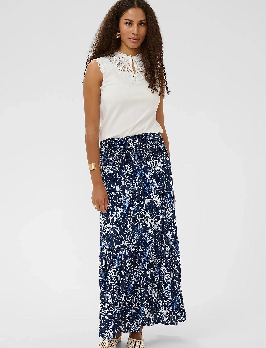Cream - CRTiah skirt - maksiseelikud - navy blue toile - 3