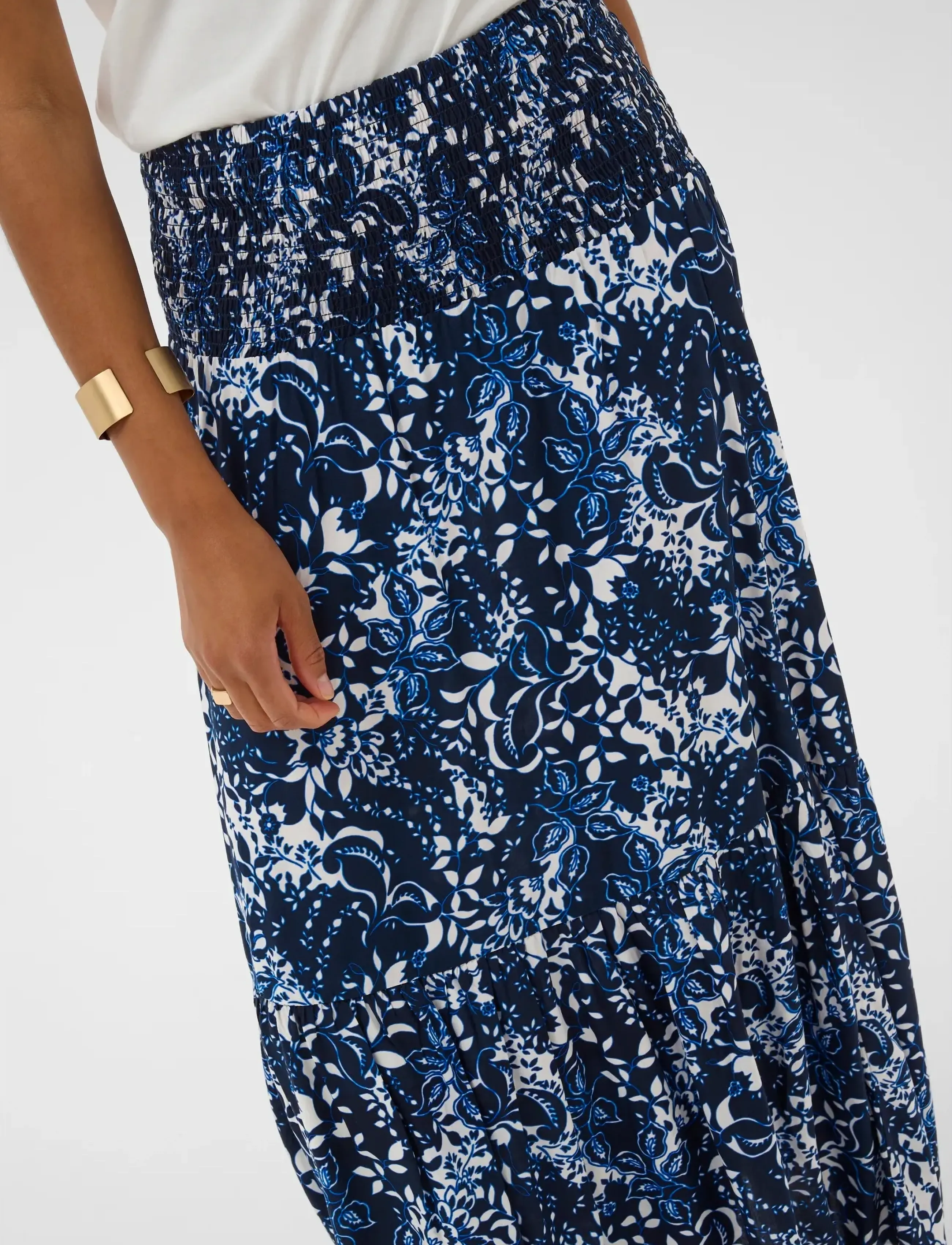 Cream - CRTiah skirt - spódnice długie - navy blue toile - 5